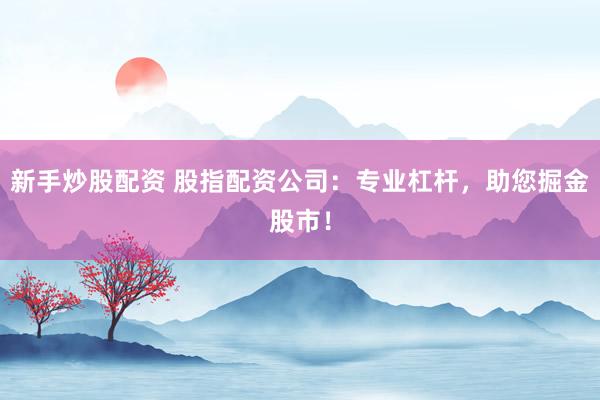 新手炒股配资 股指配资公司：专业杠杆，助您掘金股市！