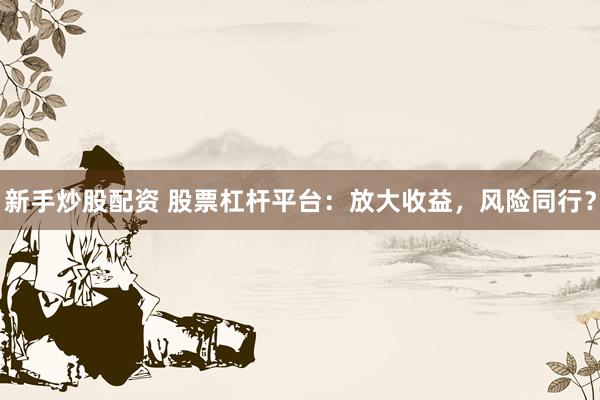 新手炒股配资 股票杠杆平台：放大收益，风险同行？
