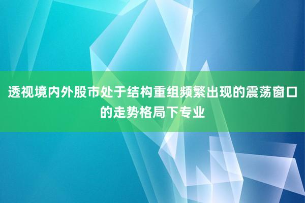 透视境内外股市处于结构重组频繁出现的震荡窗口的走势格局下专业